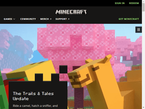 Image of minecraft.net