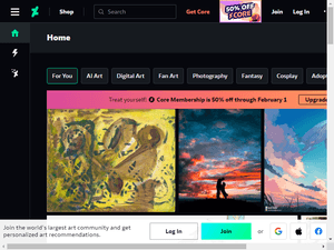 Is deviantart.com down?