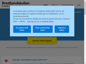 Is bredbandskollen.se down?